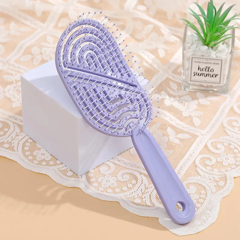New 2 in 1 Hair Brush Set Hollow Design Hair Brushes Set Detangling & Styling Tools