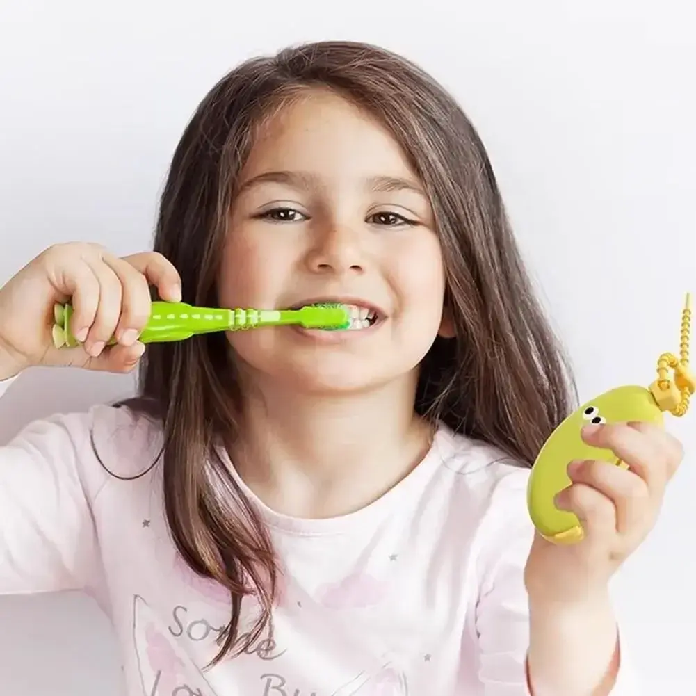 New Portable Toothbrush Holder Must-have Travel Toothbrush Protective Cap Cute Banana Hiking Camping Brush Cap Case