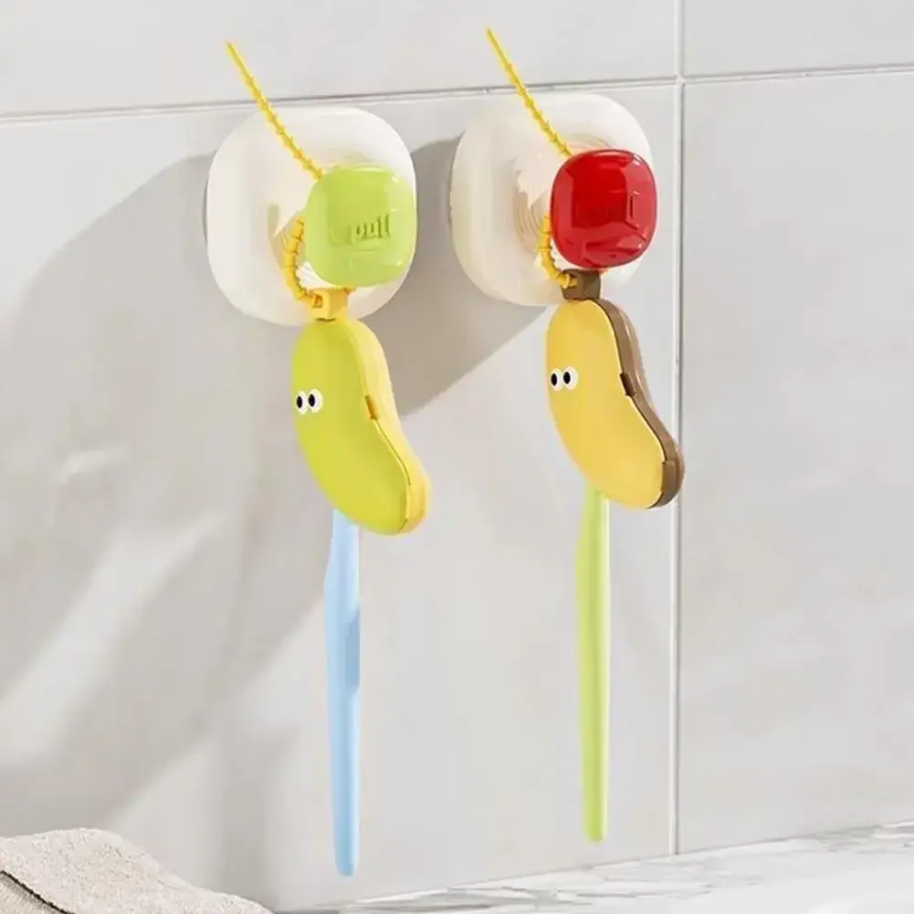 New Portable Toothbrush Holder Must-have Travel Toothbrush Protective Cap Cute Banana Hiking Camping Brush Cap Case