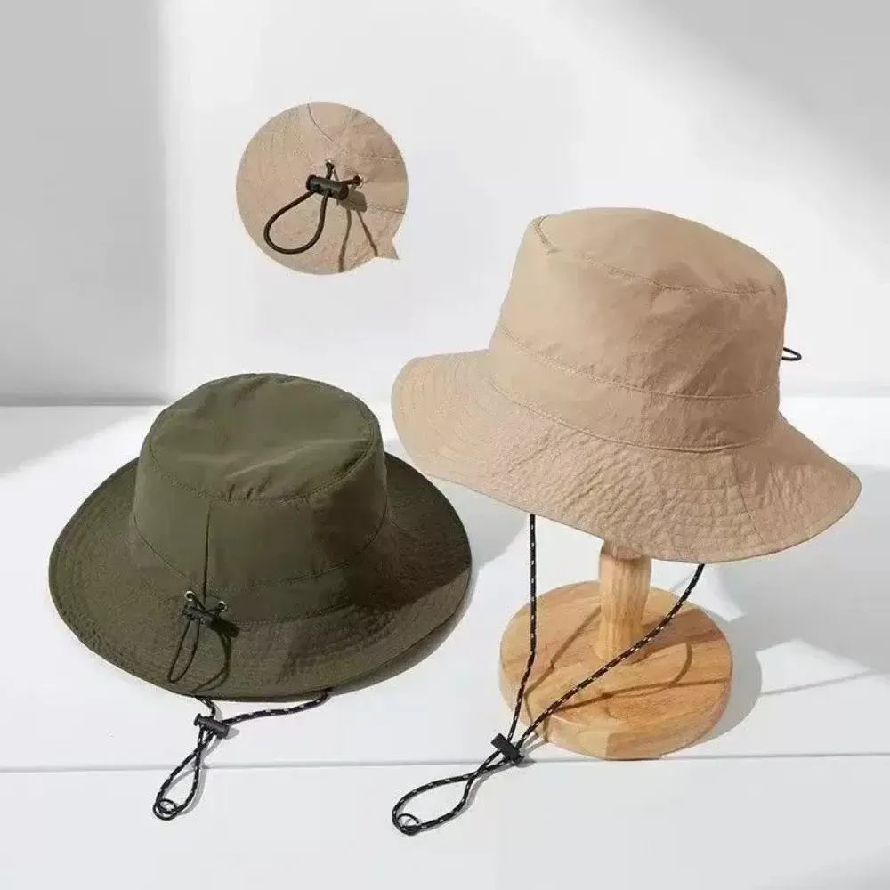 Summer travel Waterproof Fisherman hat Bucket Hat Camping Hiking Cap With Storage Bag Anti-UV Sun Hat Mountaineering Cap