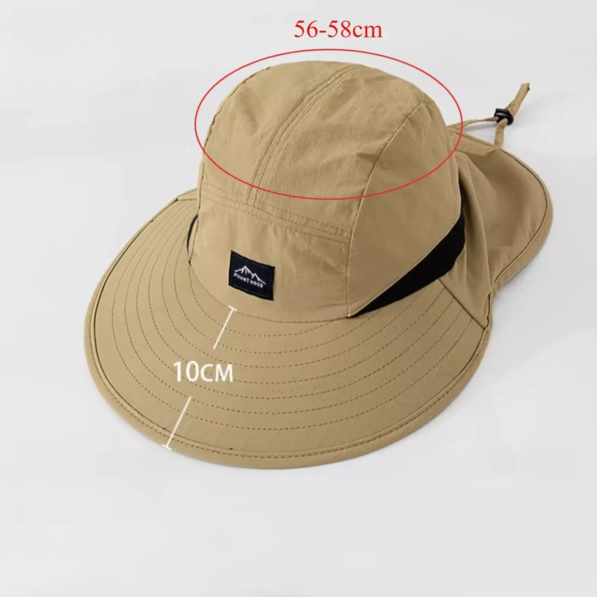 Summer Travel Large Brim Men Fisherman Hat Waterproof UV Protection Sun Cap Hiking Fishing Climbing Oversized Safari Bucket Hats