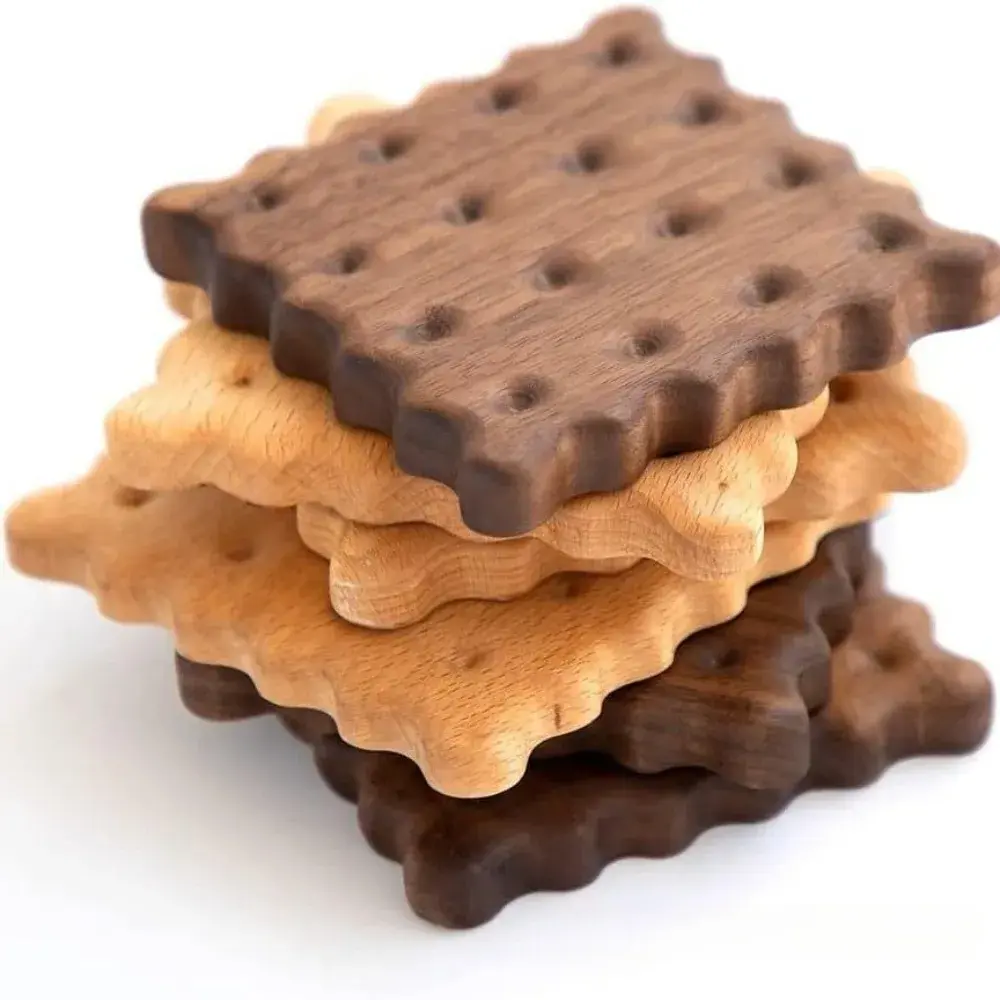 Solid Wood Biscuit Coasters Mugs Coffee Coasters Wooden Insulation Mats Dining Table Heat-resistant Mats Water Cup Mats