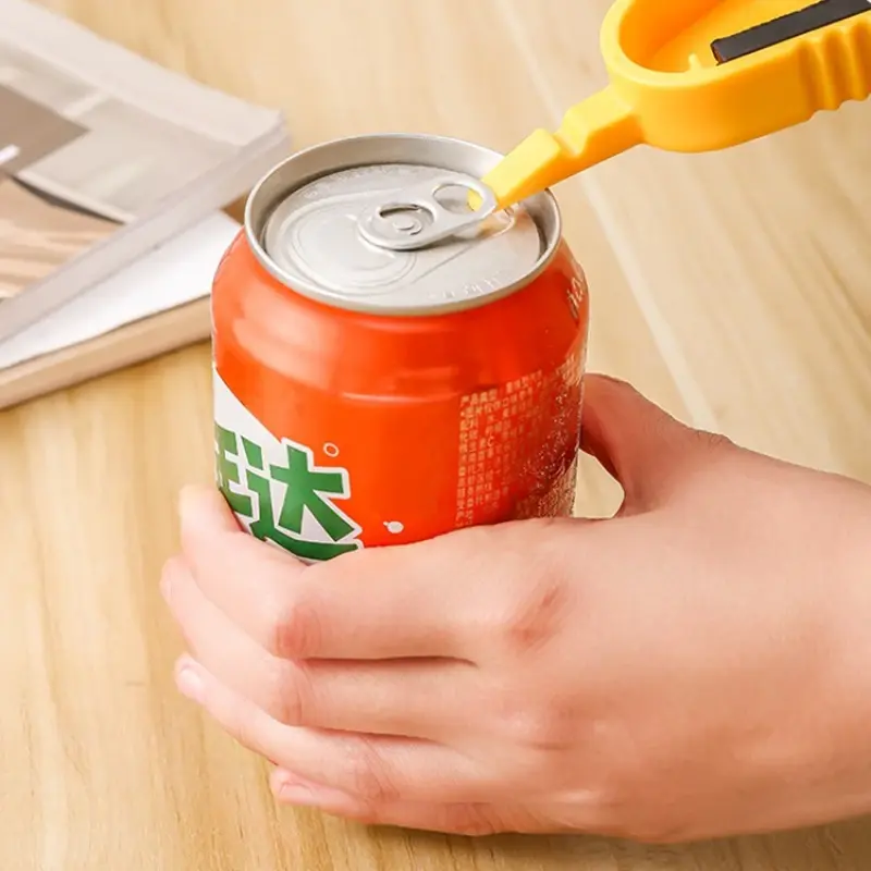 New Multi Functional Canned Water Bottle Opener Beer Lid Shaped Item Opener Easy Processor for Household Bottle Cap Twisting