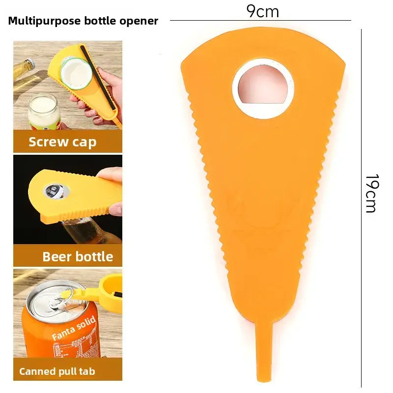 New Multi Functional Canned Water Bottle Opener Beer Lid Shaped Item Opener Easy Processor for Household Bottle Cap Twisting