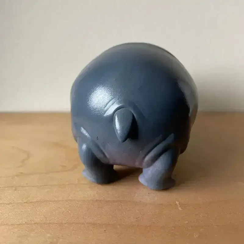 New Cute Hippo Resin Figurines | Moo Deng Baby Hippopotamu Sculpture Desk Decoration | Portable Moo Deng Hippo Tabletop Statue