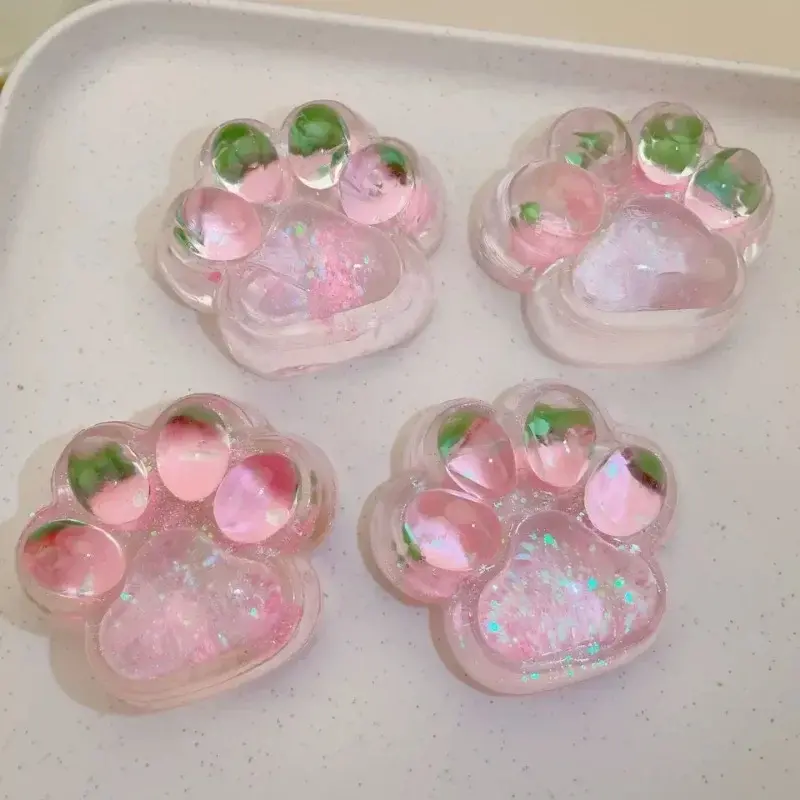 Starlit Sky Big Cat Paw Squishy Fidget Soft Slow Rebound Stress Relief Pinch Decompression Gift Cat Claw Squeeze Party Supplies