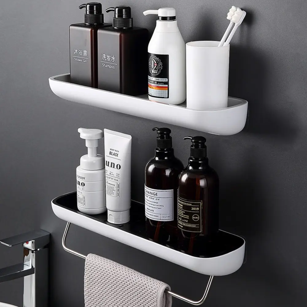 New High-quality Bathroom Storage Rack Toilet Washbasin Wall Mounted Towel Storage Rack Non Perforated Wall Mounted Toilet
