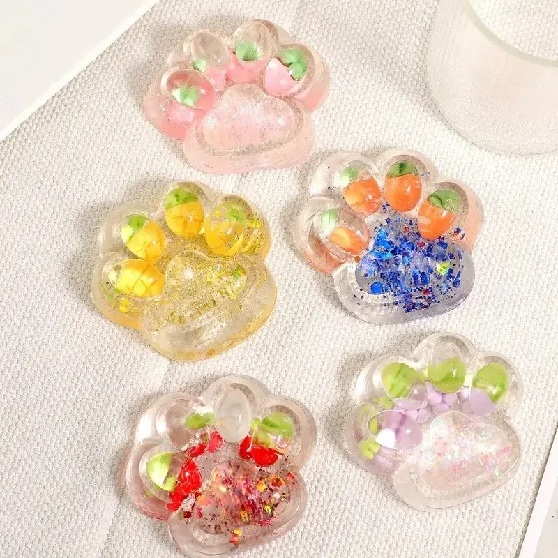 Starlit Sky Big Cat Paw Squishy Fidget Soft Slow Rebound Stress Relief Pinch Decompression Gift Cat Claw Squeeze Party Supplies