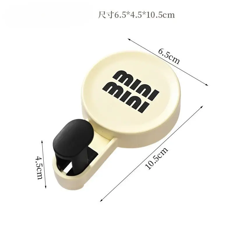 2025 New Creative Seamless Circular Suction Cup Hook for Home Kitchen Bathroom Bathroom Door Bedroom Coat and Hat Hook