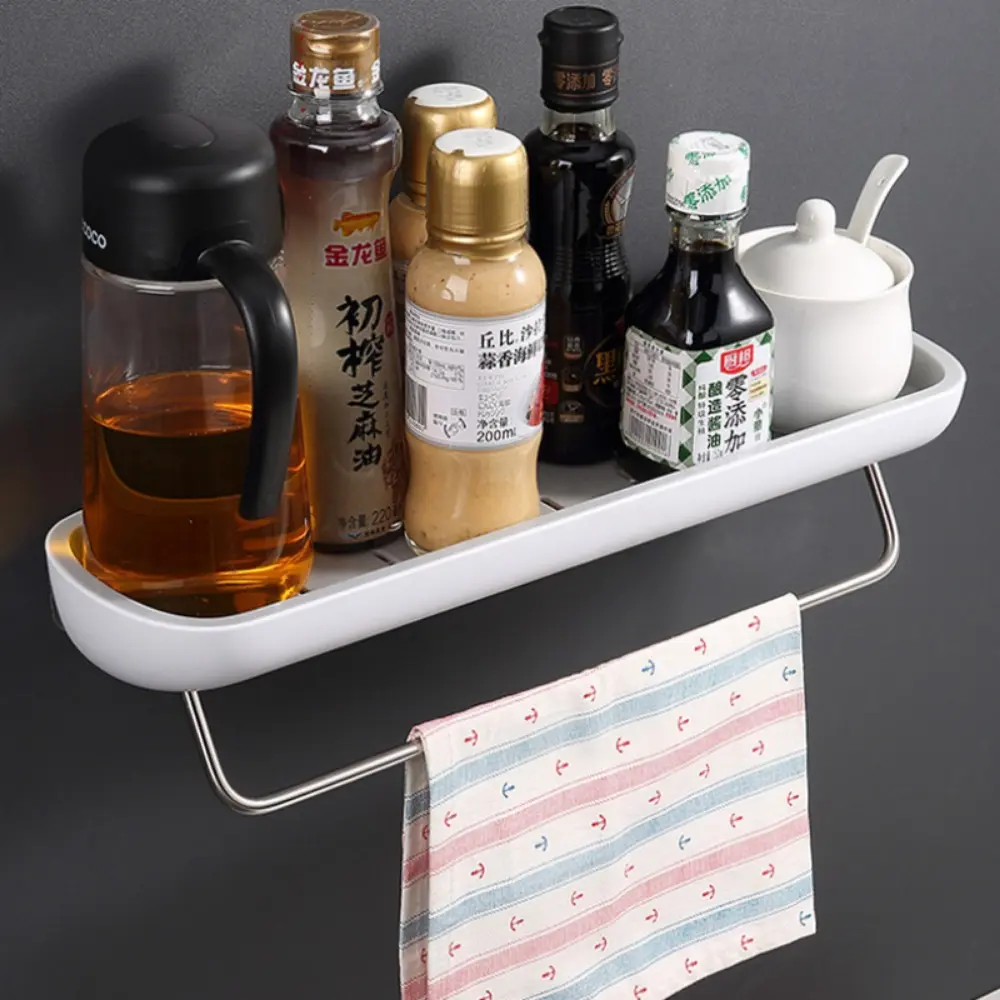 New High-quality Bathroom Storage Rack Toilet Washbasin Wall Mounted Towel Storage Rack Non Perforated Wall Mounted Toilet