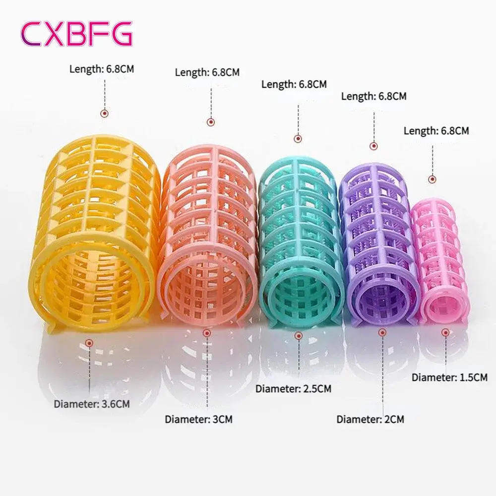 6/8/10/12/14Pcs Heatless Hair Curler No Heat Hair Rollers Plastic Lazy Curls Root Perm Bangs Curling Rod Hair Styling Tools