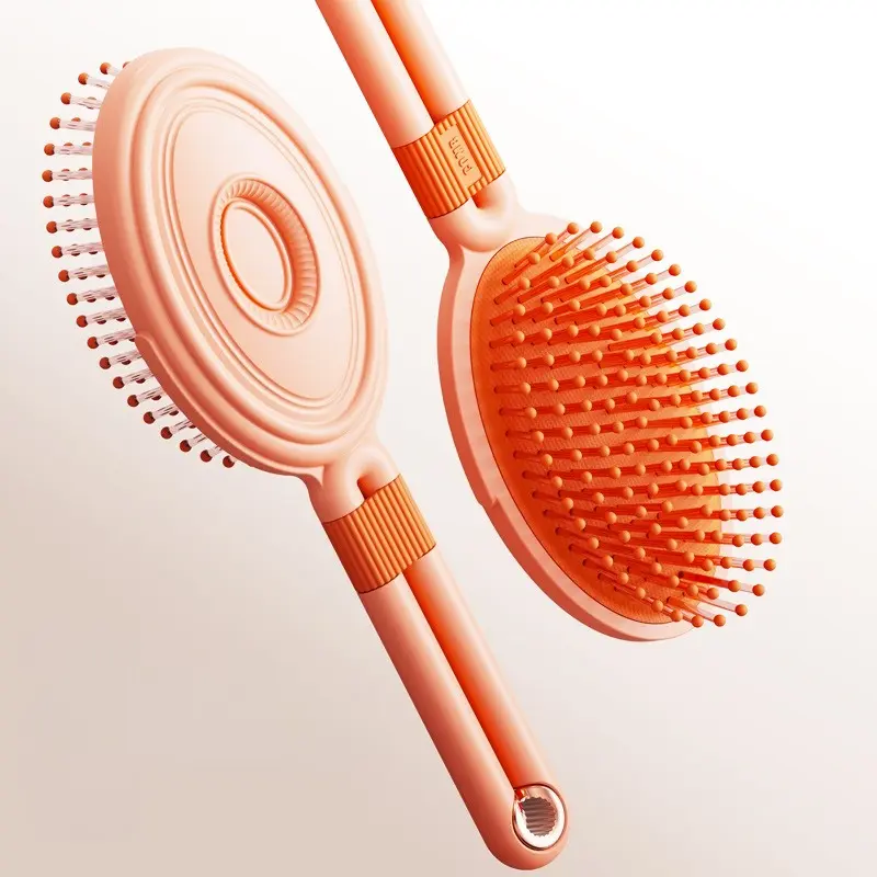 New 1PCS Multiple colors Toned Air - Cushioned Hair Brush Rebound Massage Scalp Air Cushion Pork Rib Fluffy Hair High Skull Comb