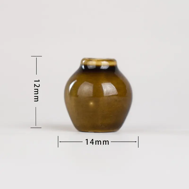 New DIY Ceramic Mini Vase Refrigerator with Magnetic Suction Flower Arrangement Decoration Fingertip Refrigerator Decoration
