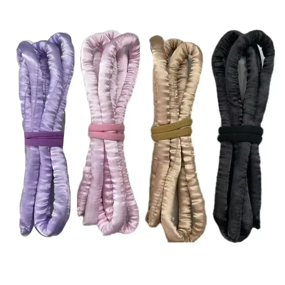 Hair Styling Tools Heatless Curling Rod Headband Soft Hair Curlers No Heat Hair Rollers Lazy Silk Curls Sleeping Headband Ties