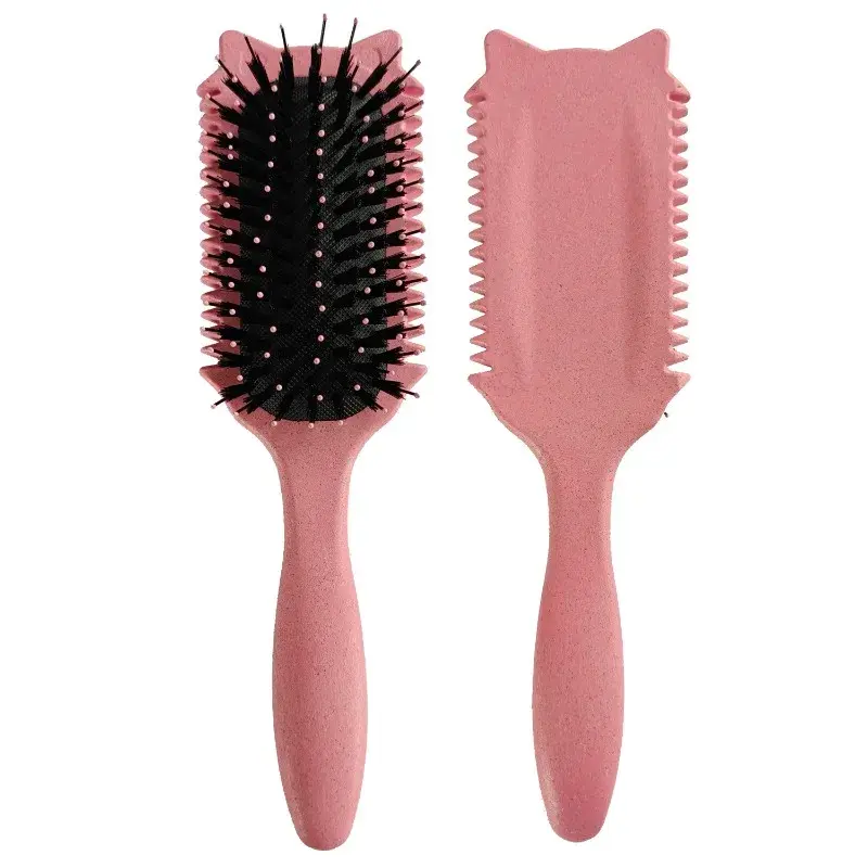 New 1PCS Colorful Cat - Shaped Hair Brushes Detangling & Styling Define the styling of a pig mane hair comb