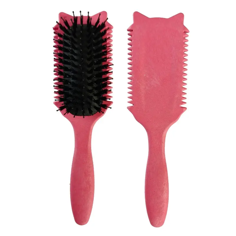 New 1PCS Colorful Cat - Shaped Hair Brushes Detangling & Styling Define the styling of a pig mane hair comb
