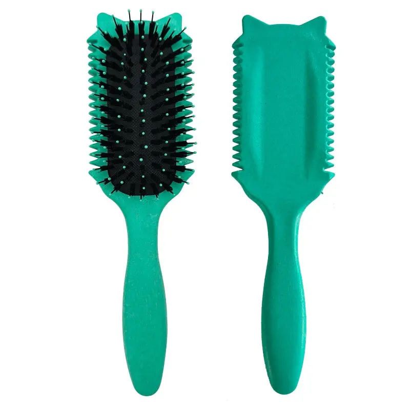 New 1PCS Colorful Cat - Shaped Hair Brushes Detangling & Styling Define the styling of a pig mane hair comb