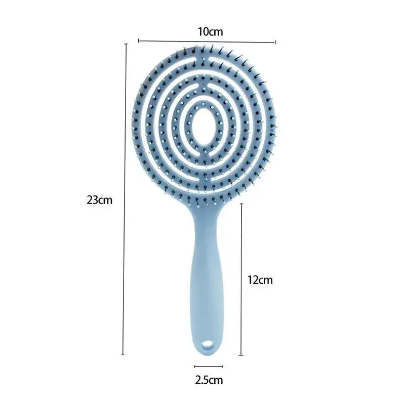 New Hollow massage comb Multicolor Hollow Circular Hair Brush - Scalp Massage & Detangling Comb for Smooth Hair Styling