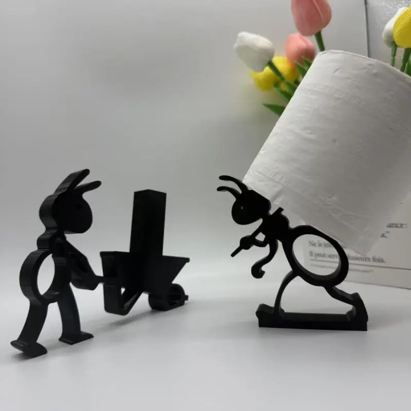 New Creative 3D printed ant shaped bathroom tissue holder cute and simple animal tissue holder toilet roll paper holder