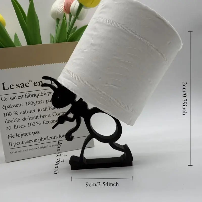New Creative 3D printed ant shaped bathroom tissue holder cute and simple animal tissue holder toilet roll paper holder