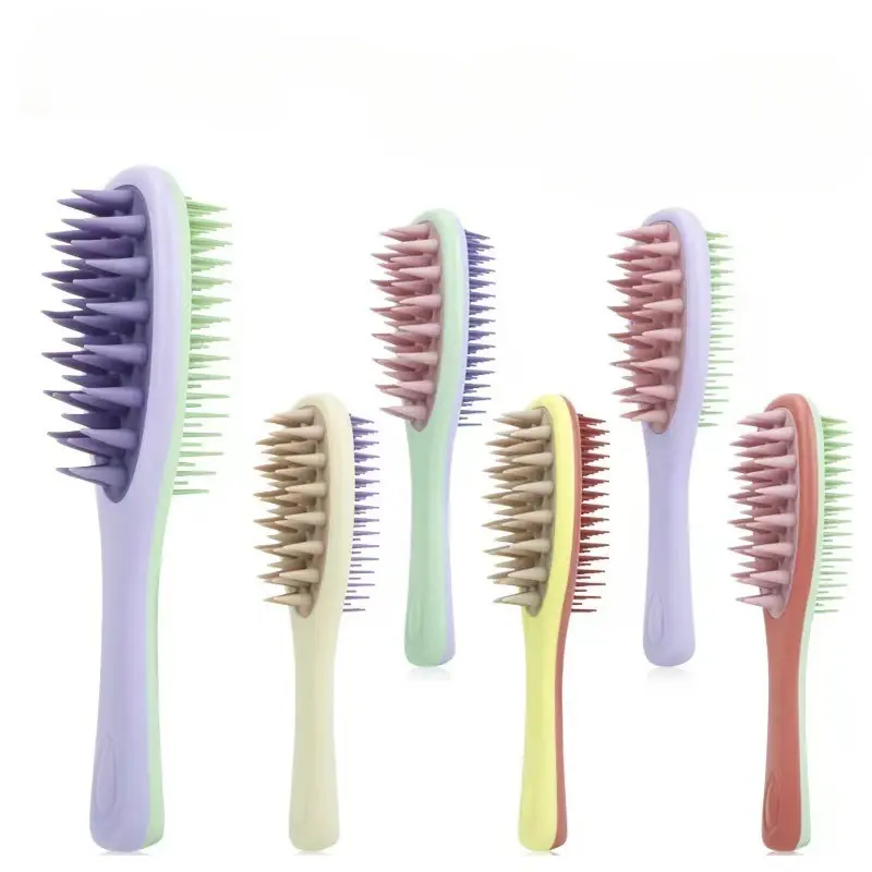 New 2-in-1  Massage Hair Brush, Detangling Comb for Scalp Care comb for double-sided shampoo and brush