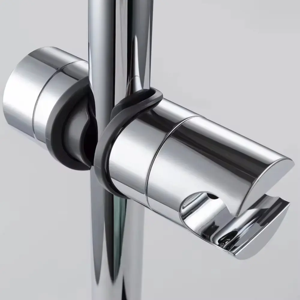 1pcs Universal Shower Head Holder Adjustable 18~25mm ABS Chrome Shower Rail Holder Bathroom Accessories Shower Mounting Brackets