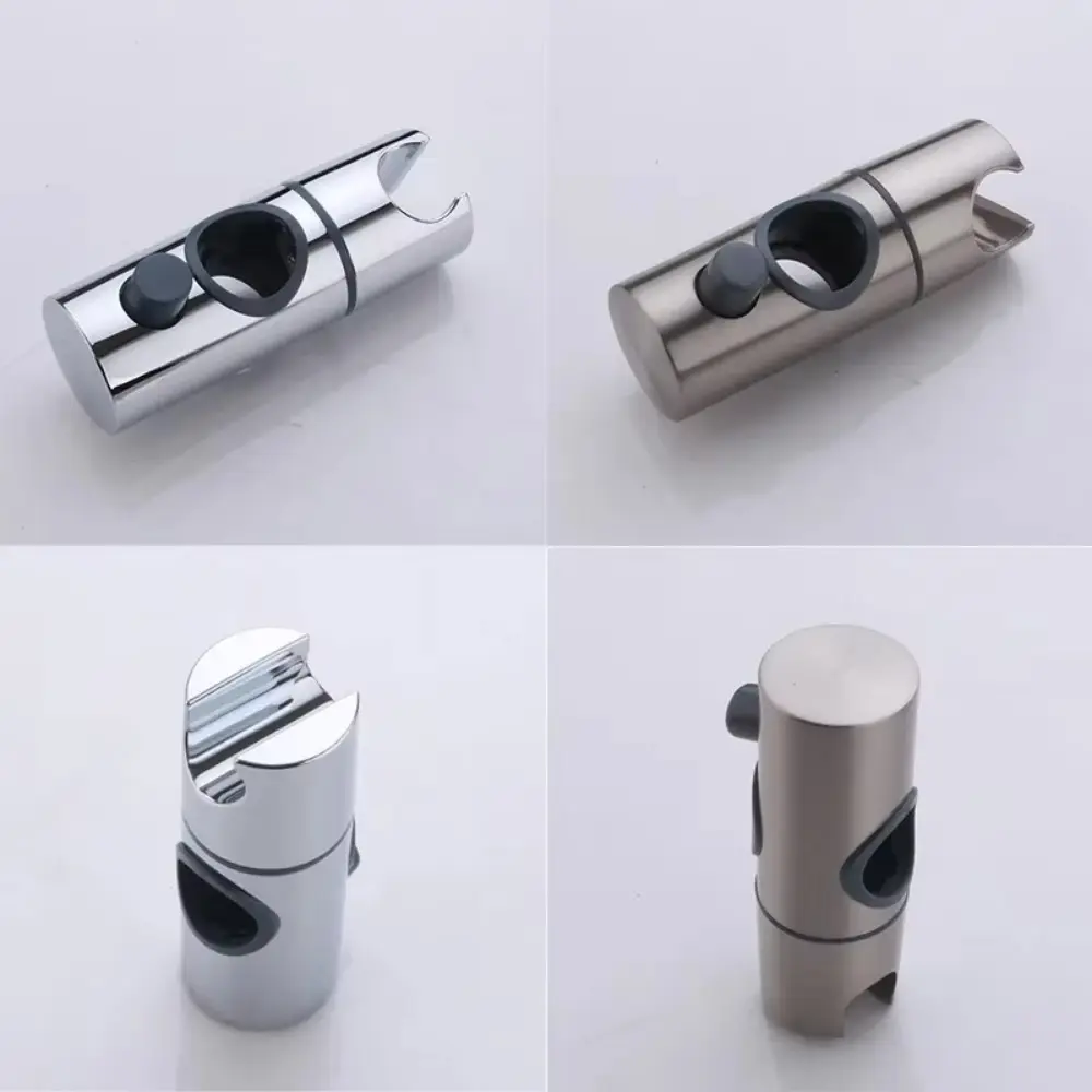 1pcs Universal Shower Head Holder Adjustable 18~25mm ABS Chrome Shower Rail Holder Bathroom Accessories Shower Mounting Brackets