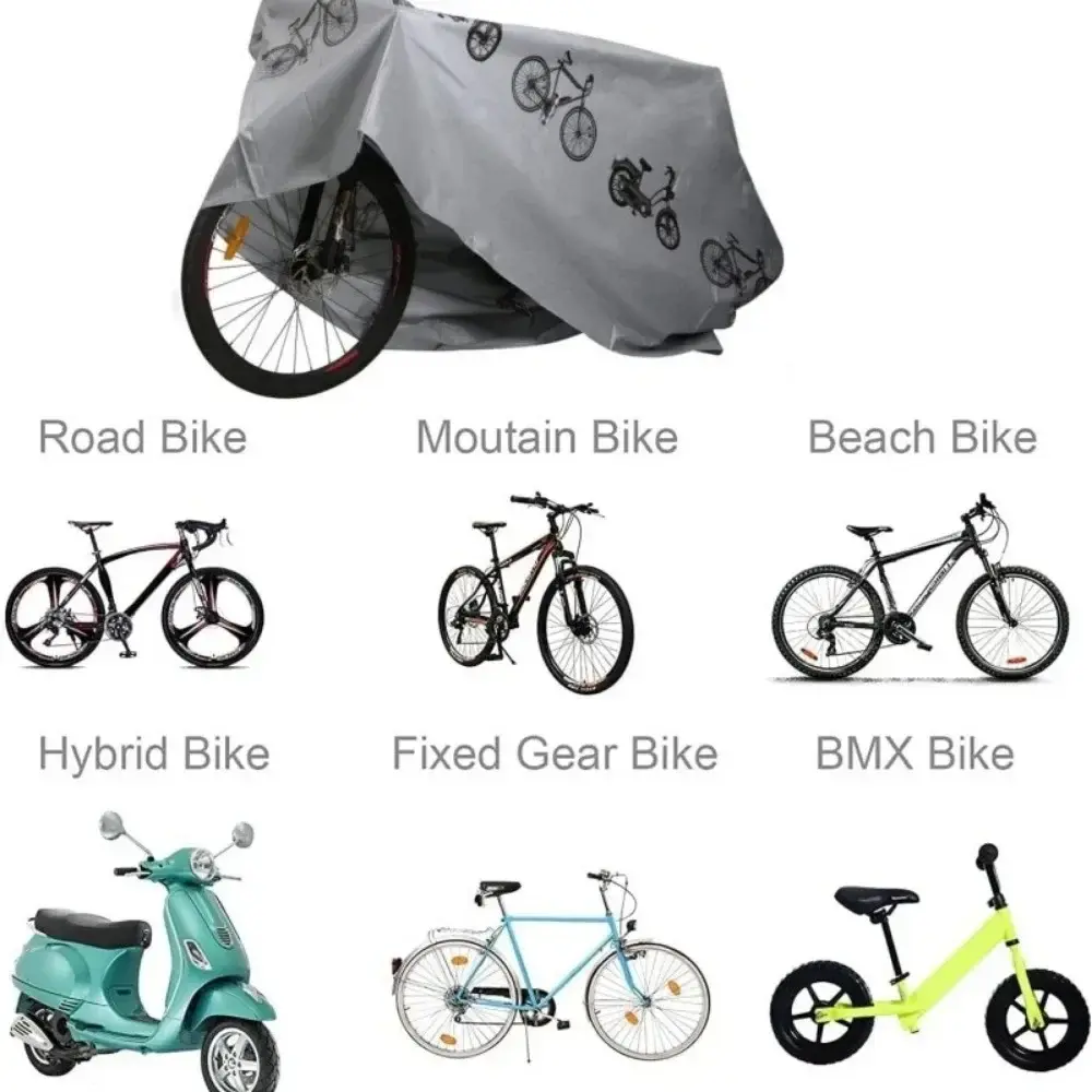 New Waterproof Bike Cover for Outdoor All-Weather Protection Durable Rainproof Sunlight Resistant Cycling Accessories Universal