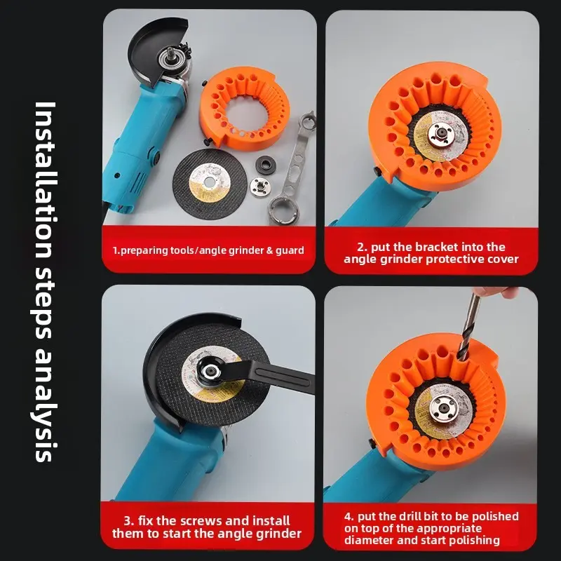 2-13mm Drill Bit Sharpener Grinder Multi-specification Power Drill Bit Grinding Portable Drill Power Abrasive Tools for Grinding