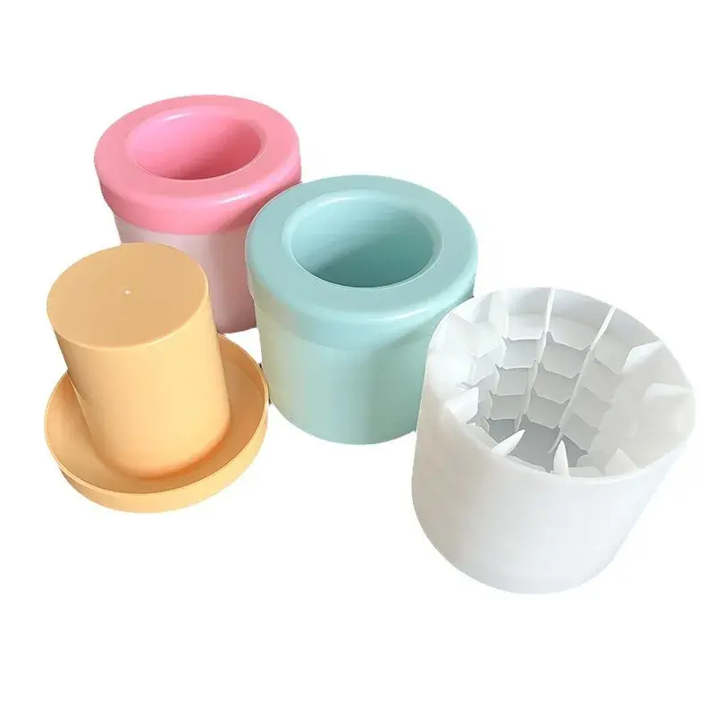 New Relieve Summer-heat Portable Freeze Cylinder Silicone Ice Silicone Mold Quick Freeze Ice-Cube Mold Ice-Buckets Cup