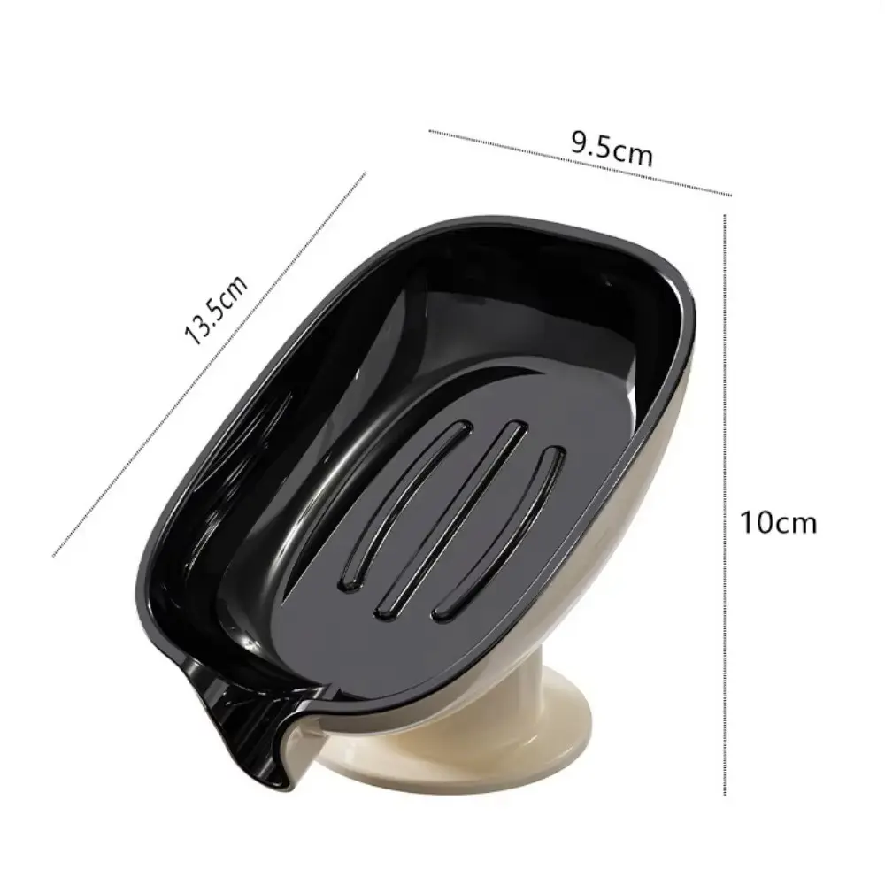 New No Punching Required Soap Rack Multifunctional Suction Cup Soap Dish Drain Water Design Bathroom Kitchen Sponge Holder