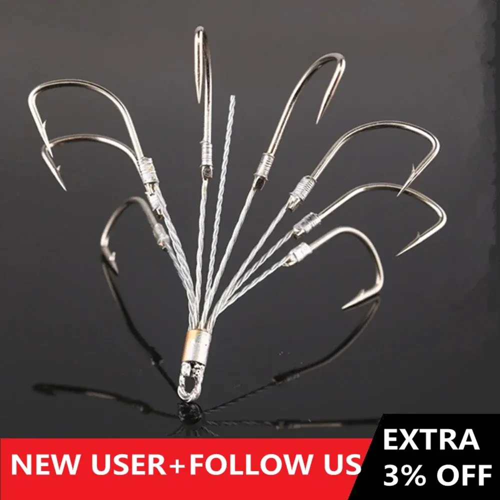 HOT Steel Wire Five-claw Eight-claw Hook with Barbed Anchor Hook for Hanging Fish Hook Search for Fish Fishing Accessories
