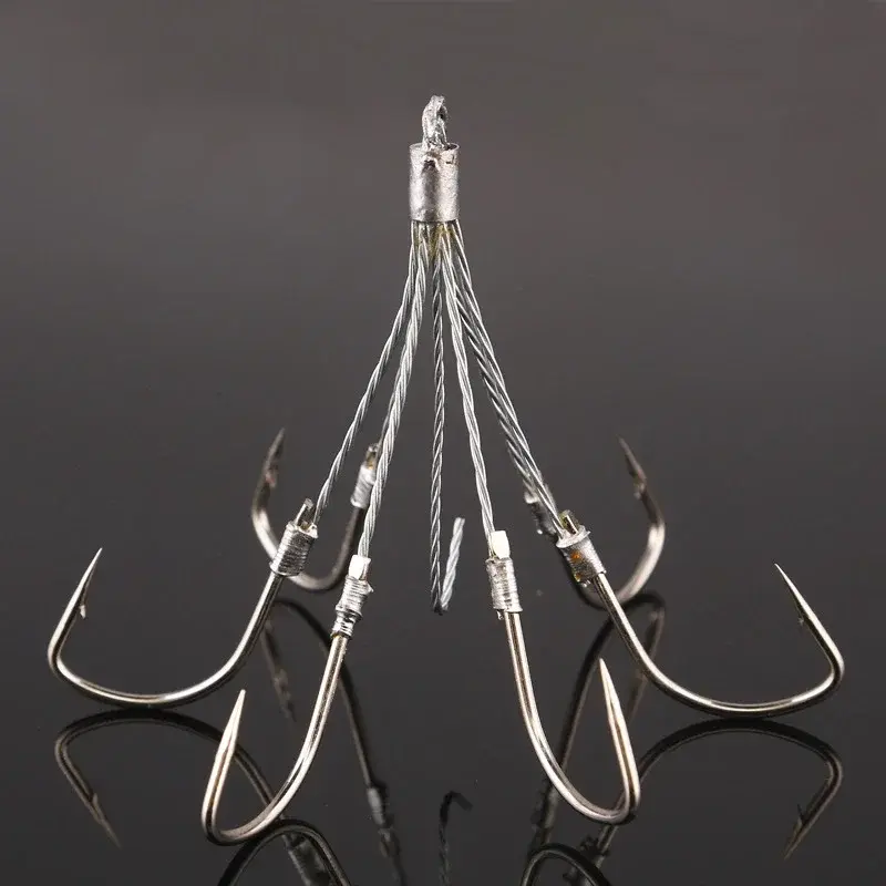 HOT Steel Wire Five-claw Eight-claw Hook with Barbed Anchor Hook for Hanging Fish Hook Search for Fish Fishing Accessories