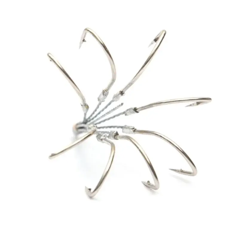 HOT Steel Wire Five-claw Eight-claw Hook with Barbed Anchor Hook for Hanging Fish Hook Search for Fish Fishing Accessories