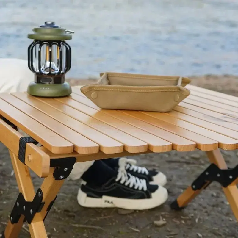 Portable Outdoor Camping Storage Tray Home Travel Storage Box Camping Portable Folding Table Stacked Square Clutter Storage Tray