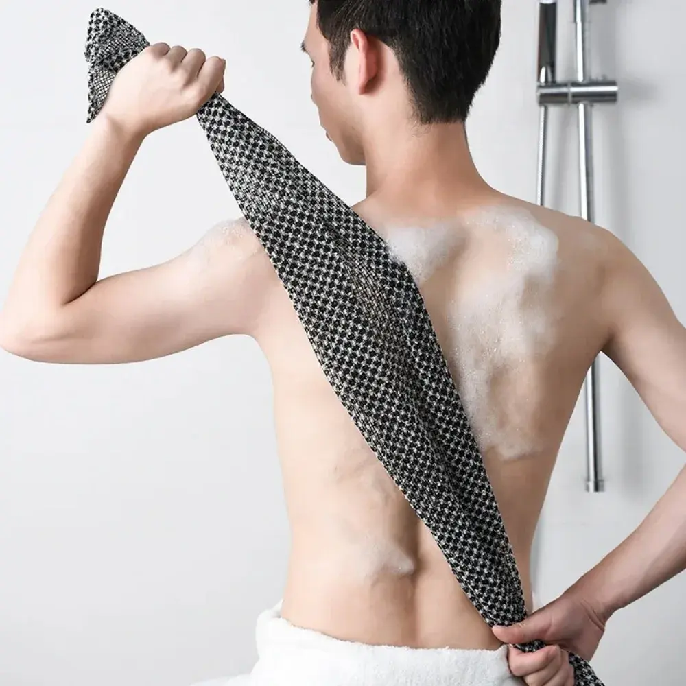 New Rubbing Washcloth Bath Nylon Towel Brush for Back Towels Exfoliating Scrub Shower Sponge Body Bathroom Accessories
