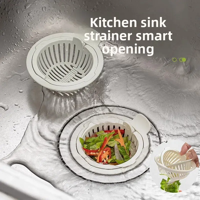nEW New Sink Drain Basket Dishwashing Storage Rack Filter Multifunctional Dry and Wet Separation Bathroom Accessories Water leak