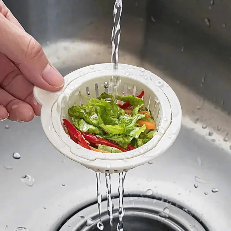 nEW New Sink Drain Basket Dishwashing Storage Rack Filter Multifunctional Dry and Wet Separation Bathroom Accessories Water leak