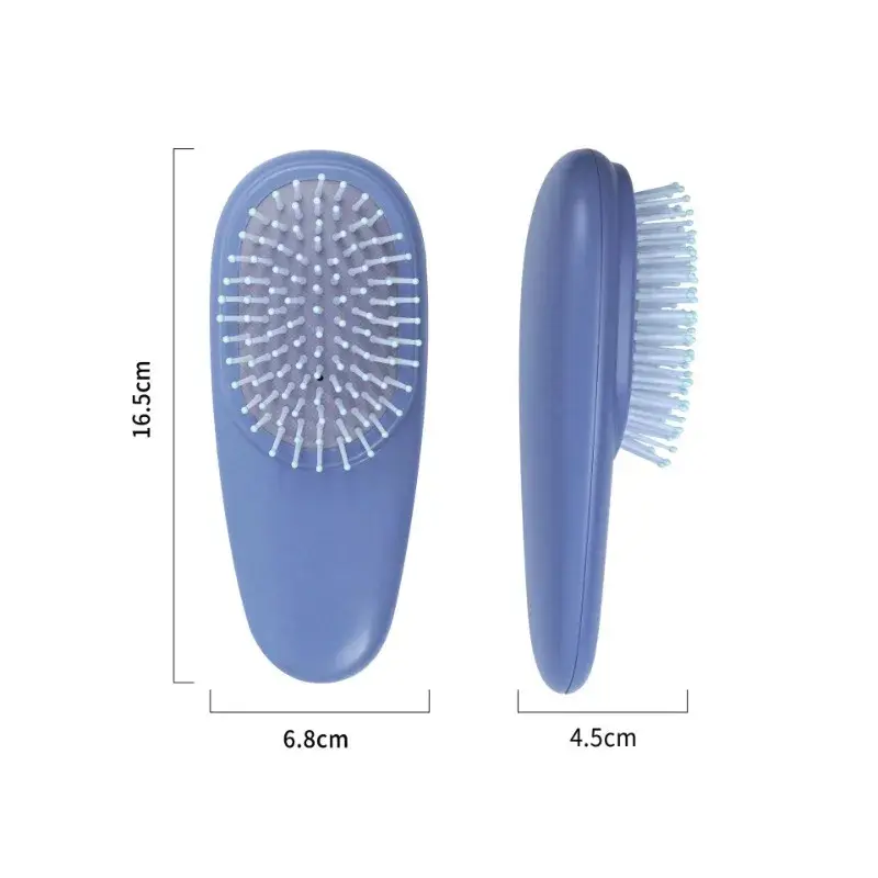 2025 New Multicolor Air Cushion Hair Brush with Protective Case - Portable Detangling Massage Comb
