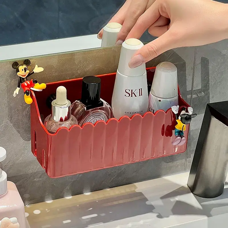 New Non Perforated Bathroom Storage Rack Multifunctional Kitchen Corner Rack Household Sink Bathroom Plastic Storage Rack