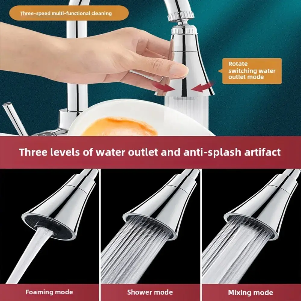 2025 New Korean version faucet splash proof universal adapter kitchen universal speaker extended universal nozzle sprinkler