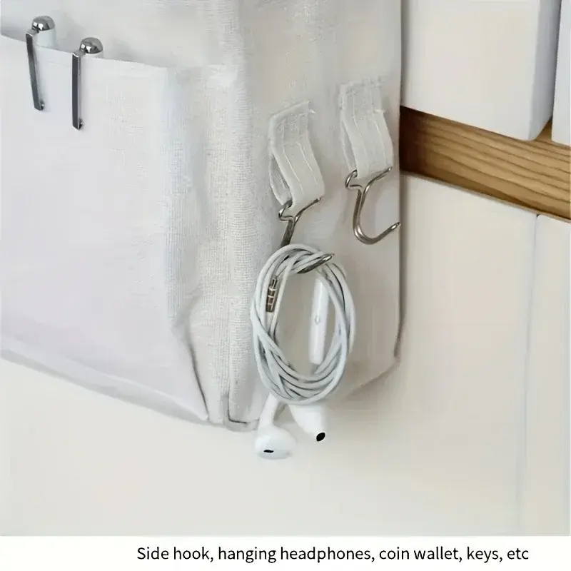 Hot Large Capacity No-Punch Bedside Hanging Basket Baby Diaper Practical Storage Fence Table Box and Bedside Bag