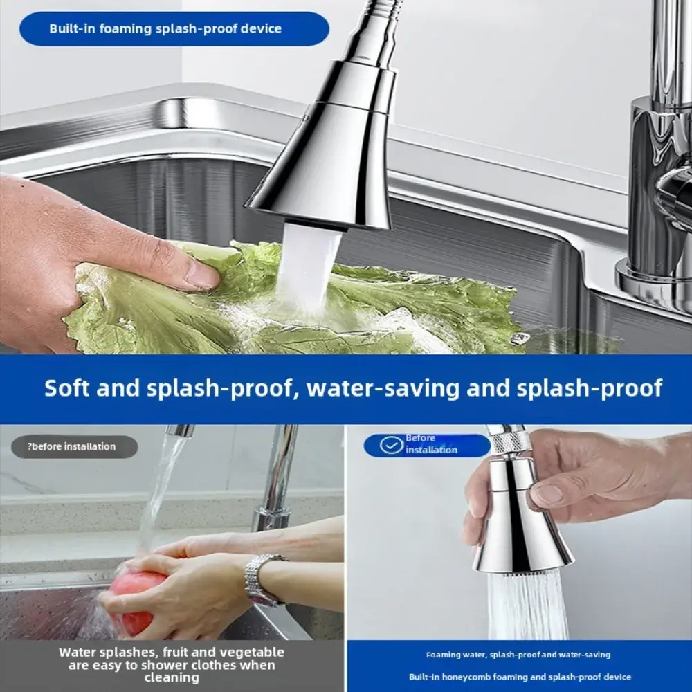 2025 New Korean version faucet splash proof universal adapter kitchen universal speaker extended universal nozzle sprinkler