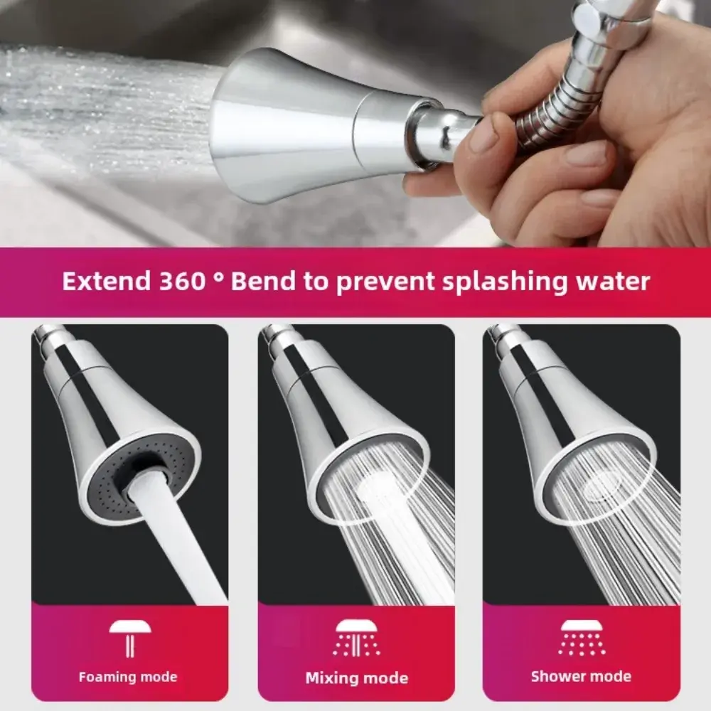 2025 New Korean version faucet splash proof universal adapter kitchen universal speaker extended universal nozzle sprinkler