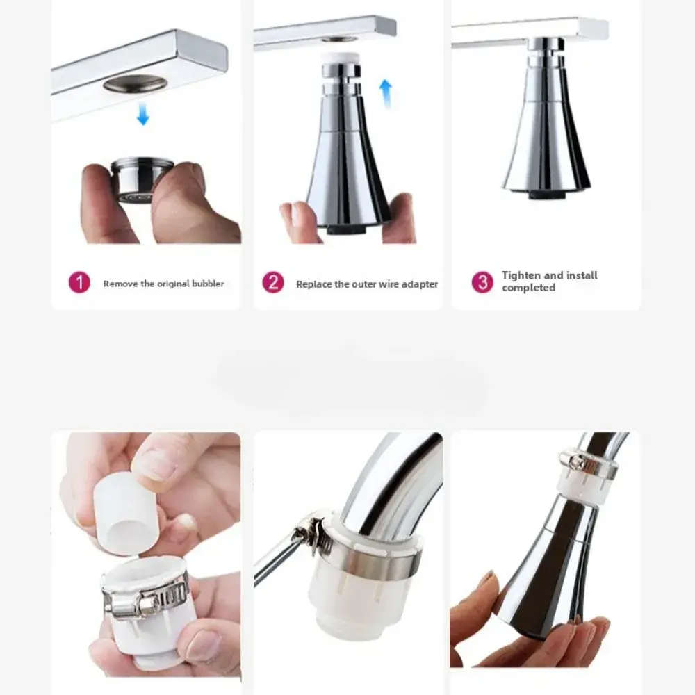 2025 New Korean version faucet splash proof universal adapter kitchen universal speaker extended universal nozzle sprinkler