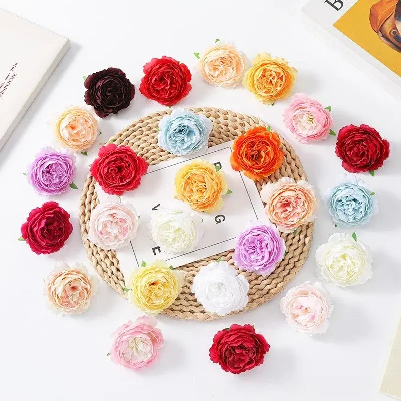 New 10pcs Silk Artificial Flowers Realistic Decor for Home Wedding Party DIY Garland Long Lasting Gift Accessories