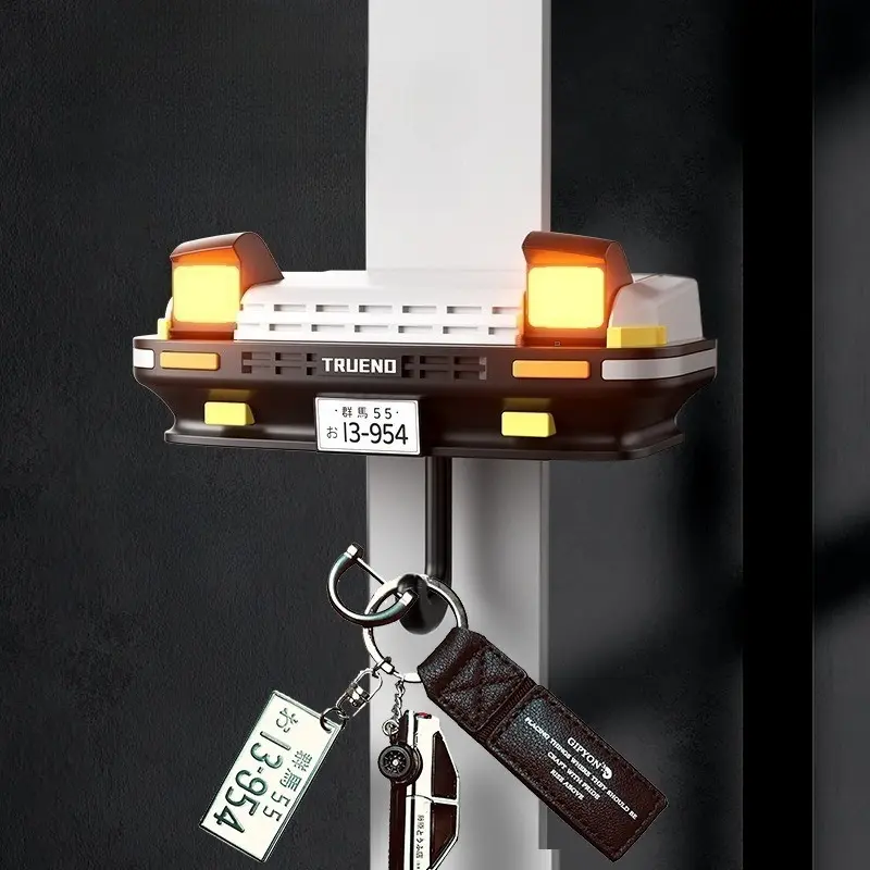 New Initial D AE86car Headlight Key Hanger Creative Storage Rack Hook Ae86 Key Holderwallhome Decormodern