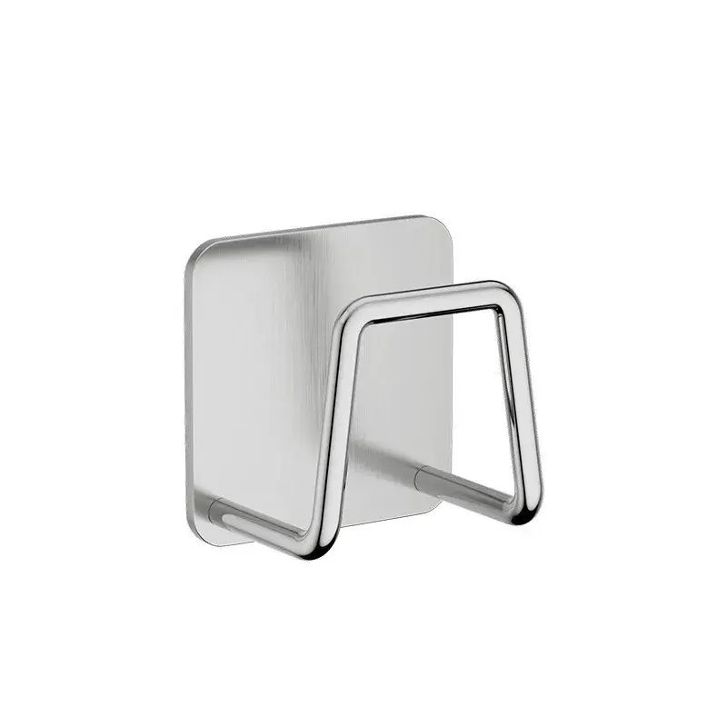 New Non Perforated Bathroom Storage Rack Washbasin Organizer Stainless Steel Kitchen Sponge Drain