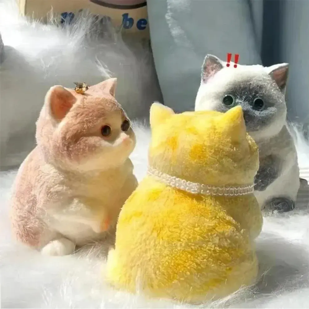 New Cute Chubby Cat Orange Soft Give Birthday Gifts To Girls and Kid Home Decor Ornaments Cats Bedroom Living Room Miniatures