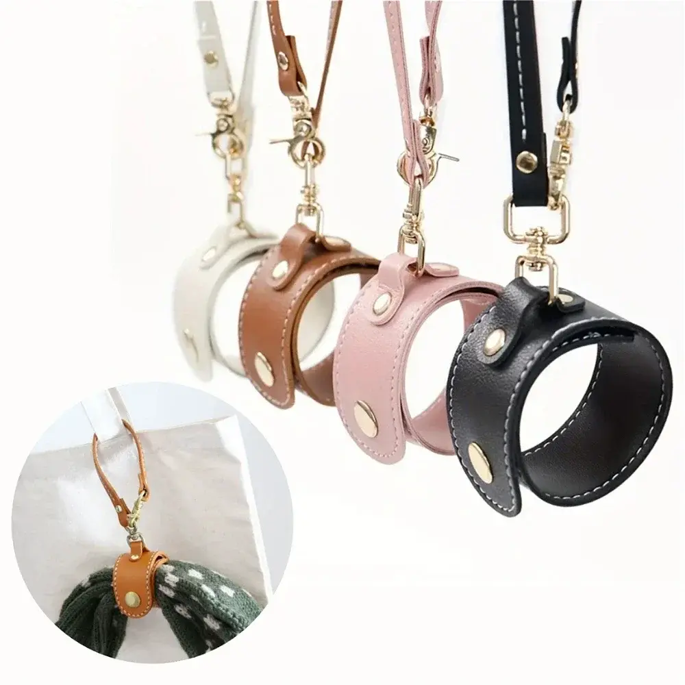 Camping Storage Item Buckle Outdoor Summer Hat Clip Leather Keychain Baseball Hat Clip Storage Buckle